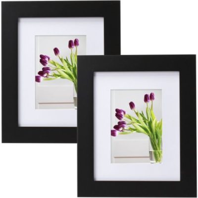 Walmart – Mainstays Museum 8″ x 10″ Matted to 5″ x 7″ Picture Frame, Black, Set of 2 Only $8.55 (Reg $14.69) + Free Store Pickup