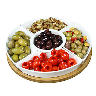 Sears – Elama Signature Lazy Susan Appetizer and Condiment Server Set- 6 Piece Only $23.75 (Reg $27.99) + Free Store Pickup