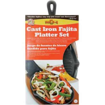 Walmart – Mr. Bar-B-Q Cast Iron Ribbed Fajita Platter Set Only $7.52 (Reg $18.26) + Free Store Pickup