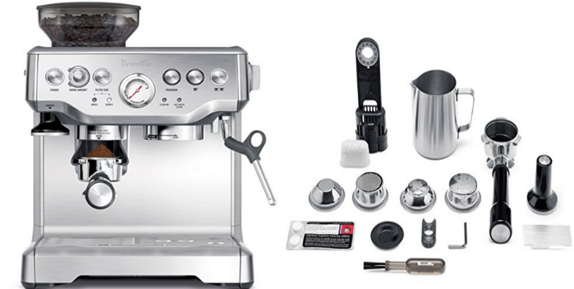 Amazon – Breville BES870XL Barista Express Espresso Machine Only $459.99 (Reg $529.99) + Free Shipping!