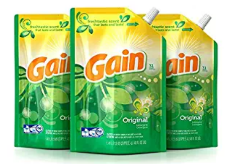 Amazon – Gain Laundry Detergent 81-Ct Flings $13, 3-Pk 48oz Smart Pouches Only $10.14