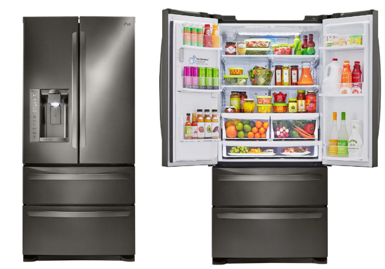 Home Depot – Smudge Resistant 26.8 cu. ft. French Door Refrigerator in Black Stainless Steel Only $1528 (Reg $2999)