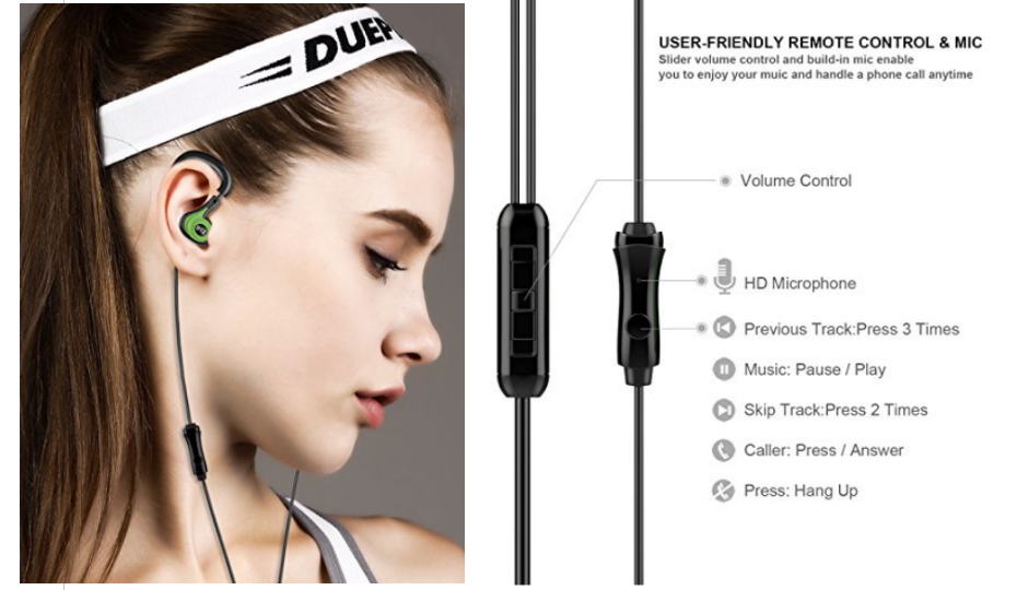 Amazon – BYZ-K62 Earbuds with Microphone and Volume Control Only $4.96