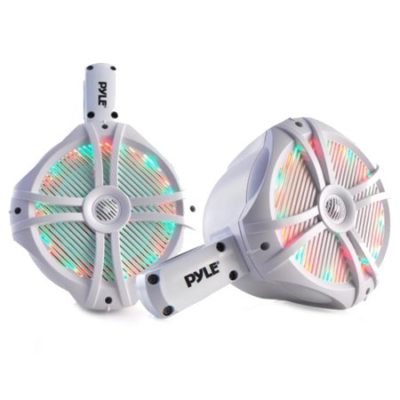 Walmart – Dual Marine Wakeboard Water Resistant Speakers, Built-in Programmable Multi-Color LED Lights, 6.5″ Tower Speakers, 200 Watt, Remote Control, White Only $57.88 (Reg $145.45) + Free 2-Day Shipping