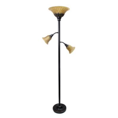 Walmart – Elegant Designs 3-Light Floor Lamp with Scalloped Glass Shades, Restoration Bronze Only $49.89 (Reg $89.99) + Free 2-Day Shipping