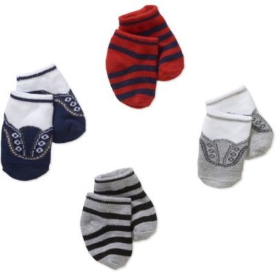 Walmart – Newborn Baby Girl Stripes & Sneakers Socks Set – 4 Pack Only $2.00 (Reg $4.88) + Free Store Pickup