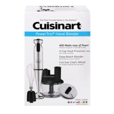 Walmart – Cuisinart Smart Stick Power Trio Hand Blender CSB-80 Only $79.95 (Reg $145.00) + Free 2-Day Shipping