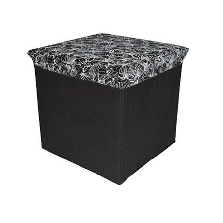 Kmart – Essential Home Black Storage Ottoman – Floral Only $7.99 (Reg $15.99) + Free Store Pickup