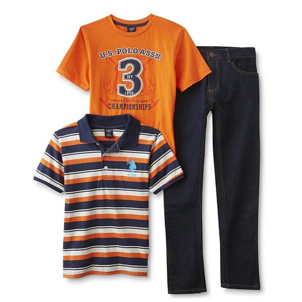 Sears – U.S. Polo Assn. Boys’ Polo Shirt, T-Shirt & Jeans – Striped Only $23.99 Through 10/21/17 (Reg $48.00) + Free Store Pickup