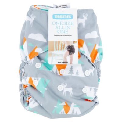 Walmart – Thirsties One Size All in One Mountain Range Cloth Diaper Only $12.38 (Reg $19.75) + Free Store Pickup