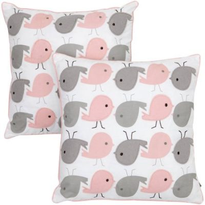 Walmart – South Shore Decorative Pillows, Set of 2, Pink and Gray Only $10.00 (Reg $38.60) + Free Store Pickup