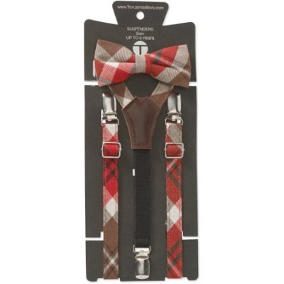 Walmart – Troy James Genevieve Goings Collection Boys Brown Plaid Bow Tie and Suspenders 2 pc Set Only $5.50 (Reg $10.88) + Free Store Pickup