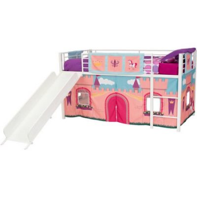 Walmart – Girls’ Princess Castle Twin Loft Bed with Slide, White Only $205.00 (Reg $248.35) + Free Shipping