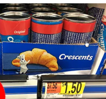 Walmart – 2 Pillsbury Crescents For Only 25¢ – Print Your Coupon Now!