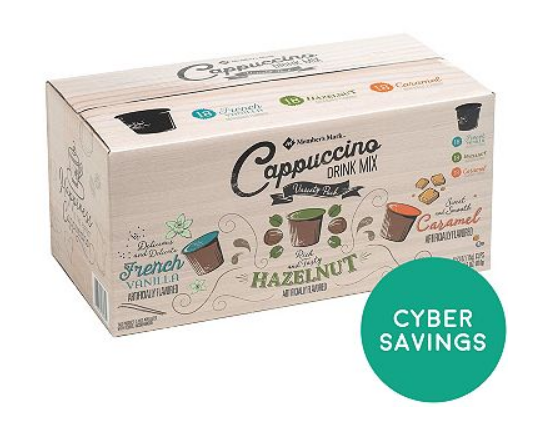 Member’s Mark Cappuccino Variety Pack (54 ct.) Only $9.99 (Reg $16.98) at SamsClub.com + Free Shipping!