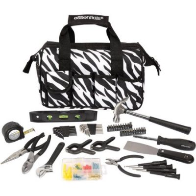 Walmart – Essentials 53-Piece Around-The-House Tool Kit, Zebra Only $19.97 (Reg $24.68) + Free Store Pickup