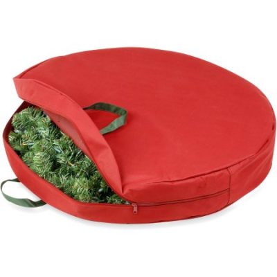 Walmart – Honey Can Do 30″ Canvas Wreath Storage Bag with Easy-Open Zipper, Green/Red Only $10.43 (Reg $13.65) + Free Store Pickup