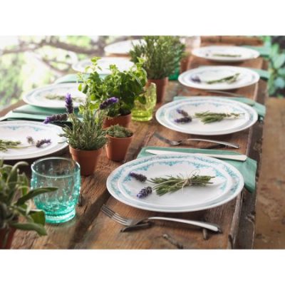 Walmart – Corelle Livingware 16-Piece Dinnerware Set, Garden Lace Only $24.99 (Reg $61.58) + Free Store Pickup