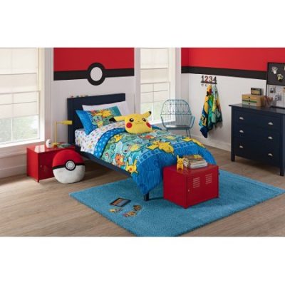 Walmart – Pokemon “First Starters” 4 Piece Twin Bed in a Bag Bedding Set- Comes with Comforter, Pillowcase and Sheets Only $29.98 (Reg $39.98) + Free Store Pickup