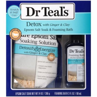 Walmart – Dr Teal’s Detox with Ginger & Clay Epsom Salt Soak & Foaming Bath, 2 Piece Only $4.88 (Reg $5.92) + Free Store Pickup