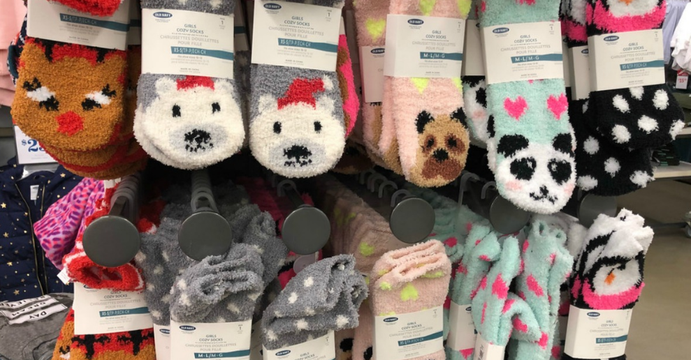 Old Navy – Today Only (12/09/17) Cozy Socks Just $1 each – In Store Only!