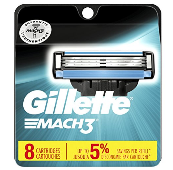 Gillette Men’s 8-Count Mach3 Razor Blade Refills Only $10.60 (Reg $23.99) at Amazon