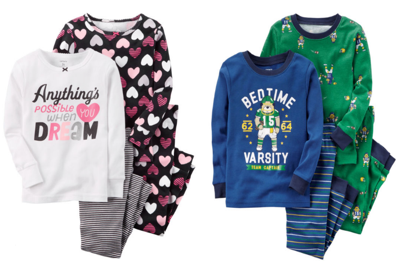 JCPenney – Carters 4-Piece Pajama Sets Only $7.99 Reg $34.00