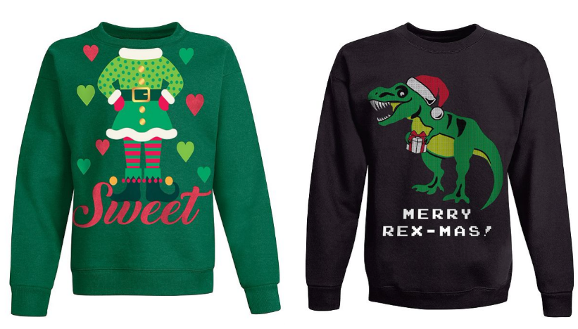 Hanes.com – Ugly Christmas Sweatshirts, Adults 2 for $8, Kids’ 2 for $4.80 + Free Shipping!