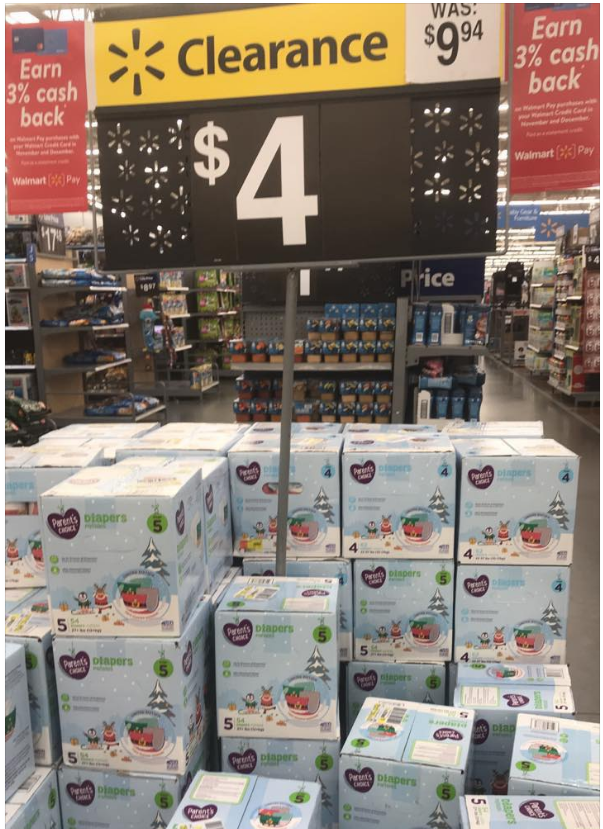 Walmart – Parents Choice Boxed Diapers On Clearance For Only $3.97, Reg $9.94 (Instore Only)