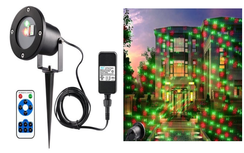 Walmart – Waterproof Christmas Laser Lights, Red & Green With Wireless Control And 20 Patterns For Only $16, Reg $48