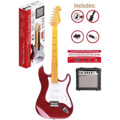 Walmart – Spectrum AIL 278C Red ST Style Electric Guitar Pack with 10 Watt Amp and Gig Bag Only $109.95 (Reg $159.95) + Free Shipping