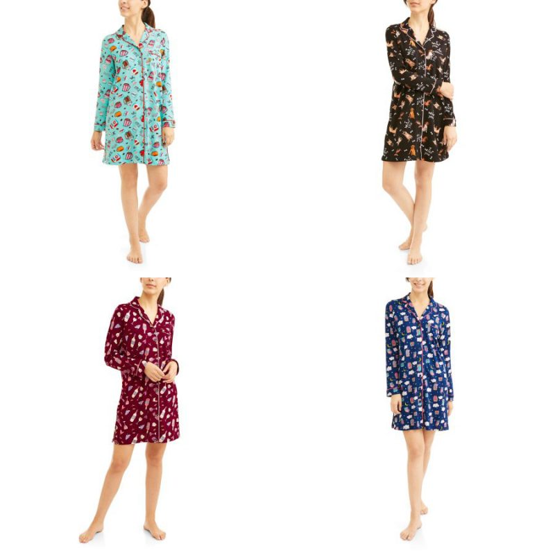 Walmart – Sun Moon & Stars Women’s Button Front Printed Night Shirt With Notched Collar Only $10.00 (Reg $13.97) + Free Store Pickup