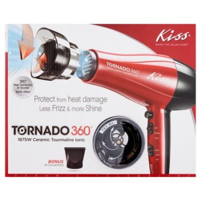 Walmart – Kiss Tornado 360 Heat Protection Air Booster 1875 Watt Ionic Hair Dryer Only $19.95 (Reg $24.99) + Free Store Pickup