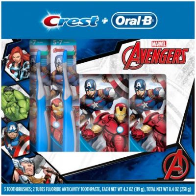 Walmart – Oral-B and Crest Kid’s Holiday Pack Featuring Marvel’s Avengers Only $7.09 (Reg $13.17) + Free Store Pickup