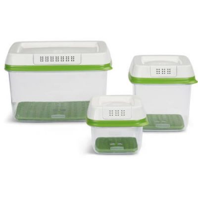 Walmart – Rubbermaid FreshWorks Produce Saver Food Storage Container, 3-Piece Set With Lids, Green Only $18.30 (Reg $26.98) + Free Store Pickup