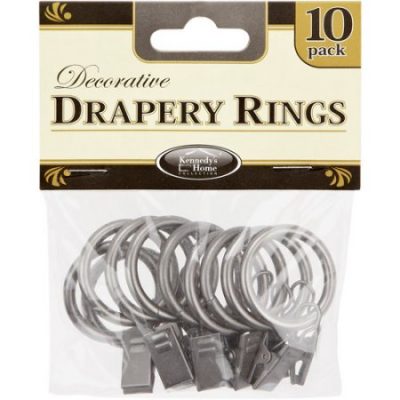 Walmart – Home Details Curtain Rings, 10 Pack Only $3.97 (Reg $20.97) + Free Store Pickup