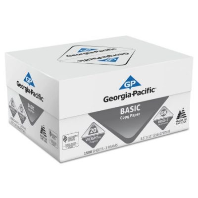 Walmart – Georgia Pacific Basic Copy Paper, 8 1/2 x 11, 88 Bright, White, 1500 Sheets/Carton Only $18.04 (Reg $24.99) + Free Store Pickup