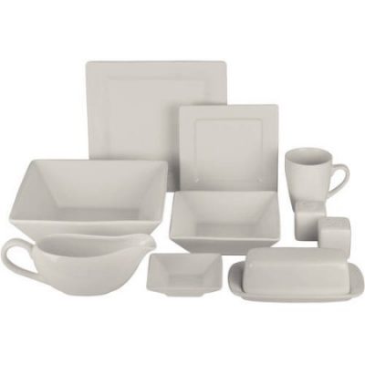 Walmart – Nova 24-Piece Square Dinnerware Set Plus 10 Bonus Serving Pieces Only $29.99 (Reg $41.00) + Free Store Pickup