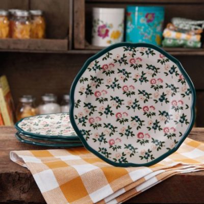 Walmart – The Pioneer Woman Fall Flowers Salad Plate Set, 4-Pack Only $8.88 (Reg $15.88) + Free Store Pickup