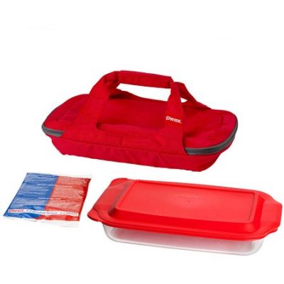 Walmart – Pyrex Bright Red Portable with 3-Quart Oblong Baker and Hot/Cold Pack Only $19.78 (Reg $26.88) + Free Store Pickup