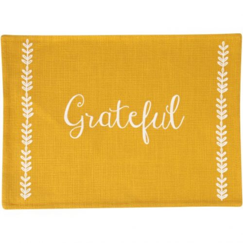 Walmart – Mainstays Holiday Grateful Gold Embroidered Placemats, 14″ x 19″, 100 Percent Cotton, 4 Pack Only $4.68 (Reg $14.99) + Free Store Pickup