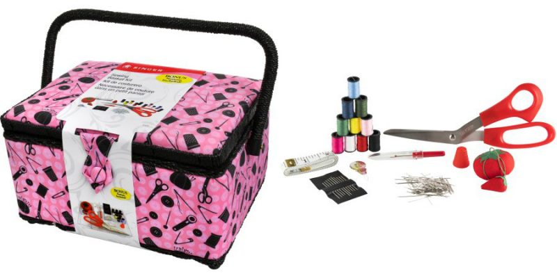 Walmart  – Singer Large Pink & Black Sewing Basket Kit with Notions, 126 Pieces Only $24.31 (Reg $25.64) + Free Store Pickup