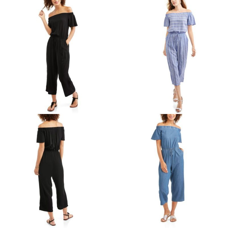 Walmart – Whoa, Wait Women’s Off the Shoulder Jumpsuit Only $9.00 (Reg $19.88) + Free Store Pickup