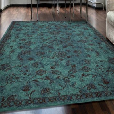 Walmart – Tabriz Aqua Area Rug Only $32.38 (Reg $35.99) + Free Store Pickup