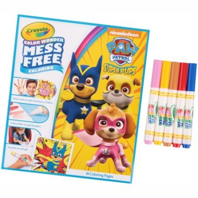 Walmart – Crayola Nickelodeon™ Paw Patrol™ Super Pups Color Wonder Mess Free™ Coloring Kit 23 pc Pack Only $4.97 (Reg $7.97) + Free Store Pickup