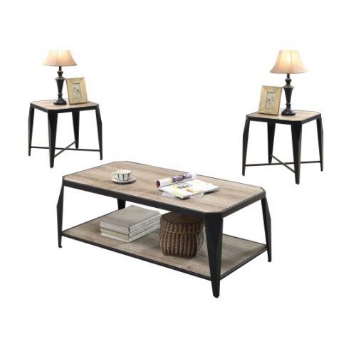 Walmart – ACME Oldlake 3-Piece Pack Coffee/End Table Set, Antique Light Oak & Black Only $172.03 (Reg $195.84) + Free Shipping