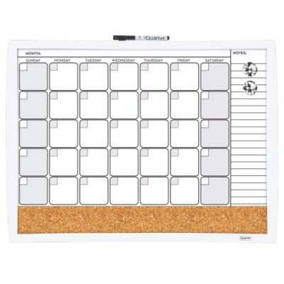 Walmart – Quartet 3-In-1 Calendar Combination Board, 17″ x 23″, Curved Frame, White (38097-WT) Only $5.33 (Reg $5.67) + Free Store Pickup