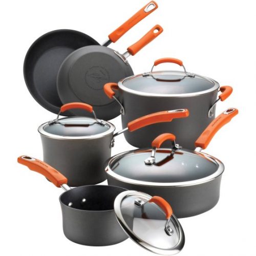 Walmart – Rachael Ray Dishwasher Safe Hard Anodized 10-Piece Cookware Set Only $103.83 (Reg $114.99) + Free 2-Day Shipping