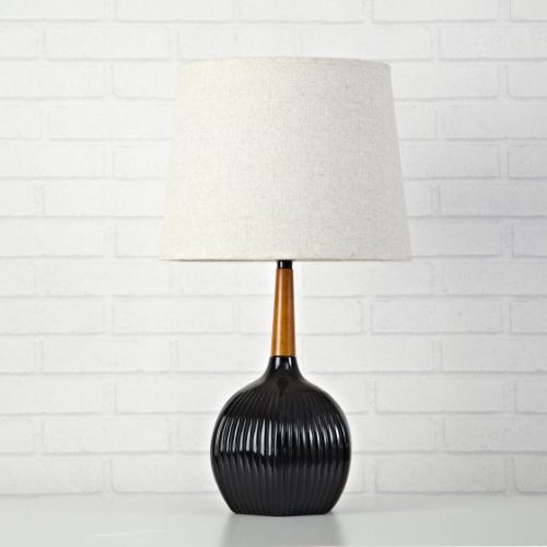 Walmart – Urban Shop Ribbed Lamp With Wooden Accent Only $23.29 (Reg $30.77) + Free Store Pickup