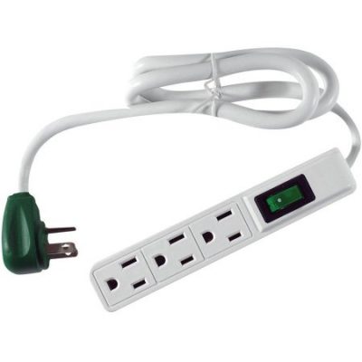 Walmart – GoGreen Power 3-Outlet Power Strip, White, 13002MS Only $3.88 (Reg $4.97) + Free Store Pickup